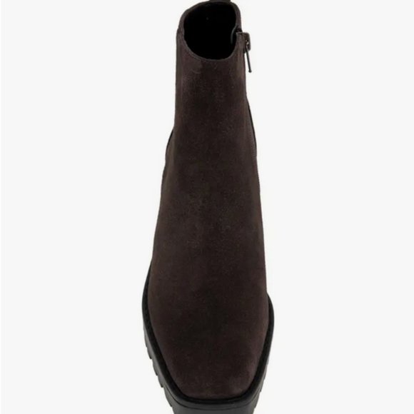 Milla genuine suede Leather Square-Toe Bootie (Women) André Assous sz 9-9.5 new - Picture 6 of 7